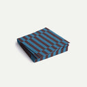 Anthracite/Bordeaux Pillar Stripe Pattern Napkins
