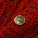 Red Nep Aran Cardigan