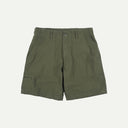 Olive Backsatin Essential Fatigue Shorts