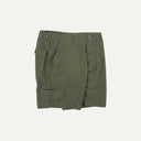 Olive Backsatin Essential Fatigue Shorts