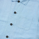 Pale Blue Linen Bakers Overshirt