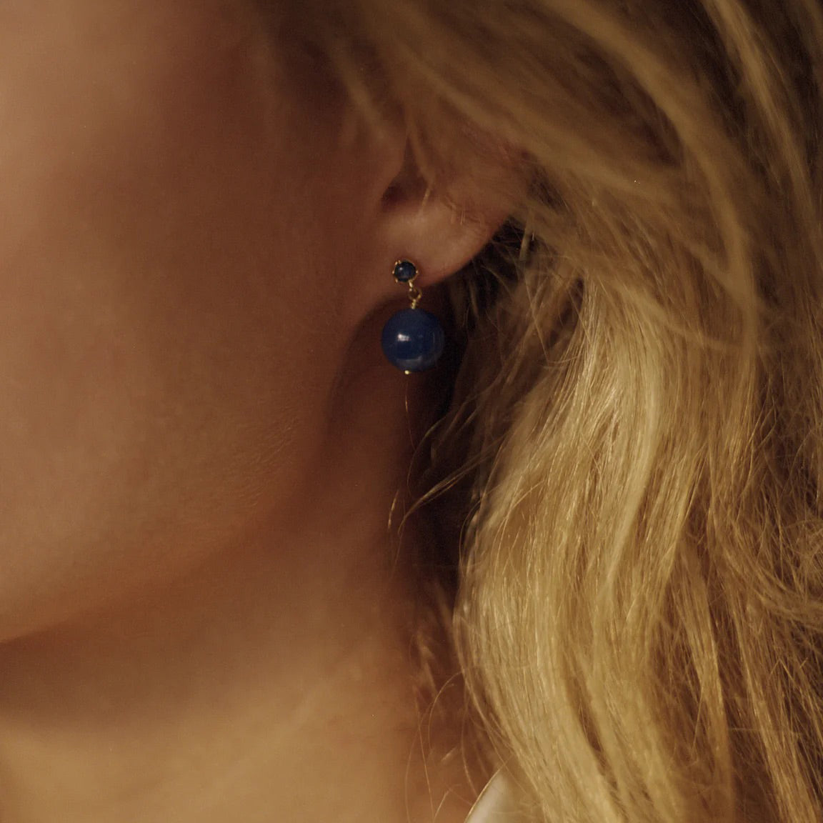 Pacific Blue Poolside Ball Earring