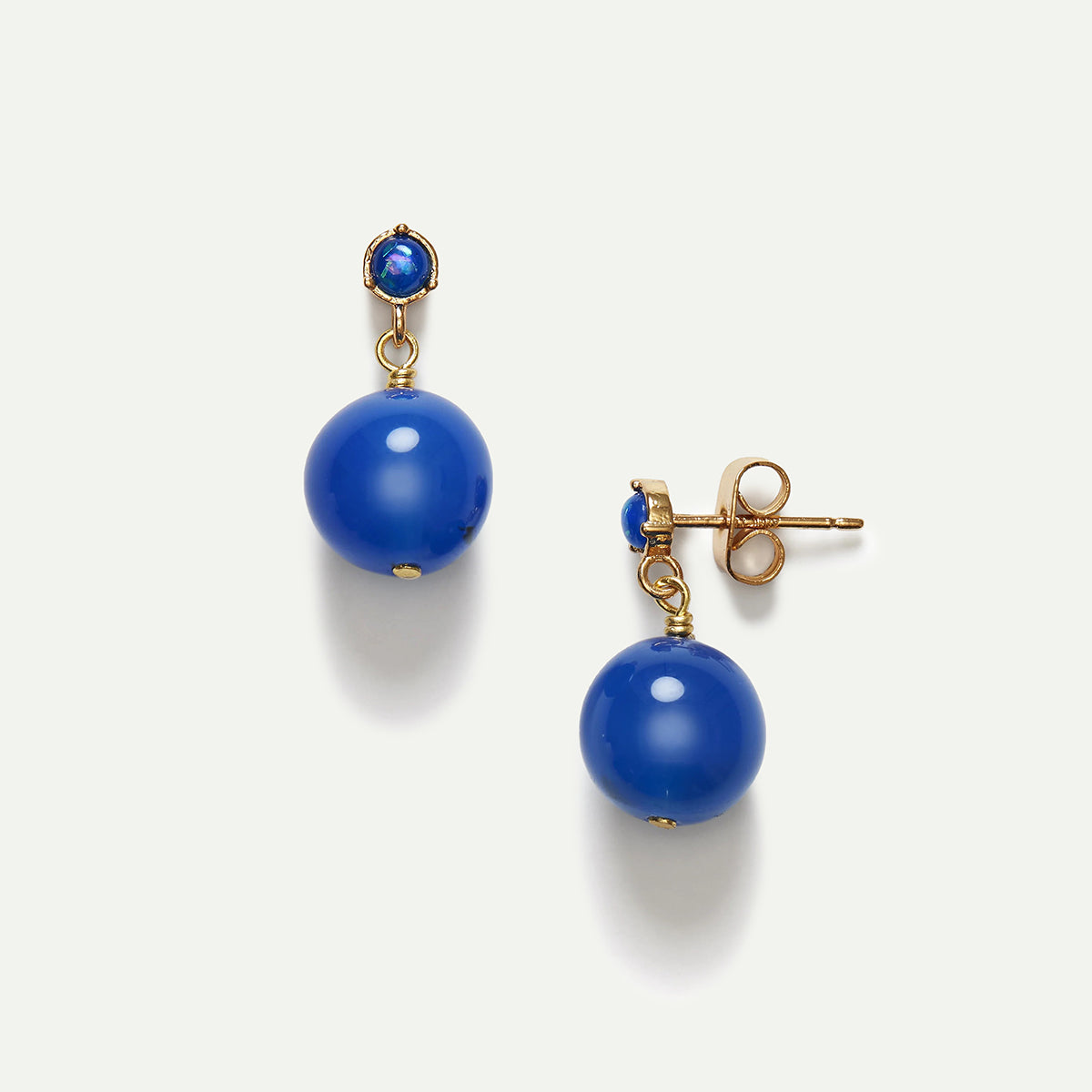 Pacific Blue Poolside Ball Earring