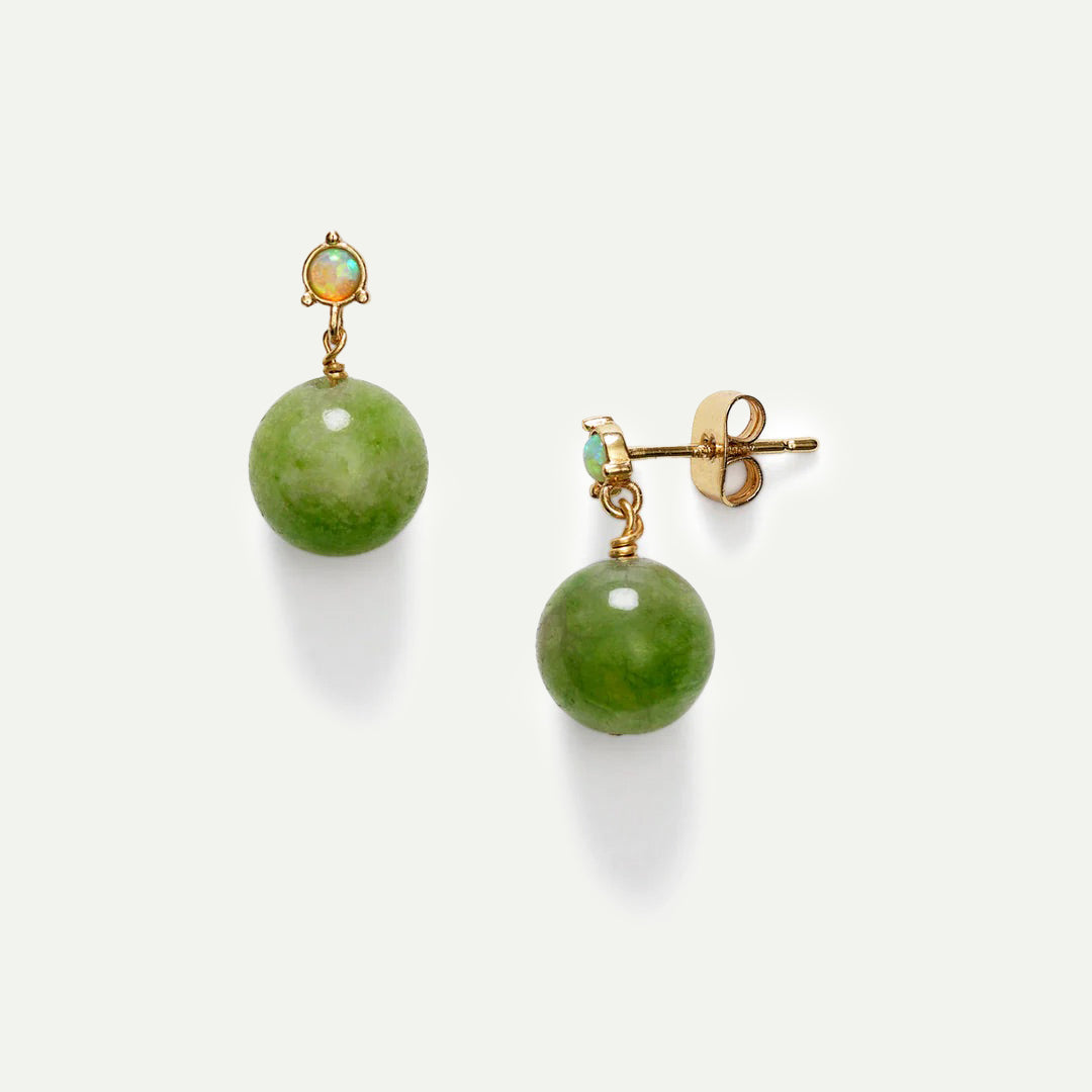 Sage Green Poolside Ball Earring