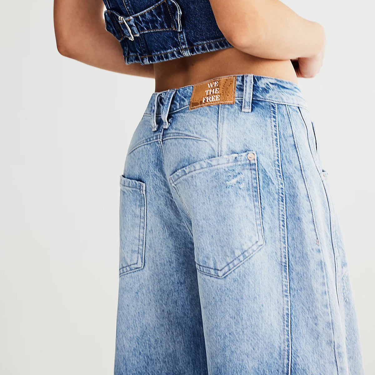 Barnyard Blue Good Luck Barrel Jean