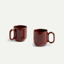 Burgundy Set of 2 Barro Cup