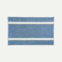 Dusty Blue Stripe Bath Mat