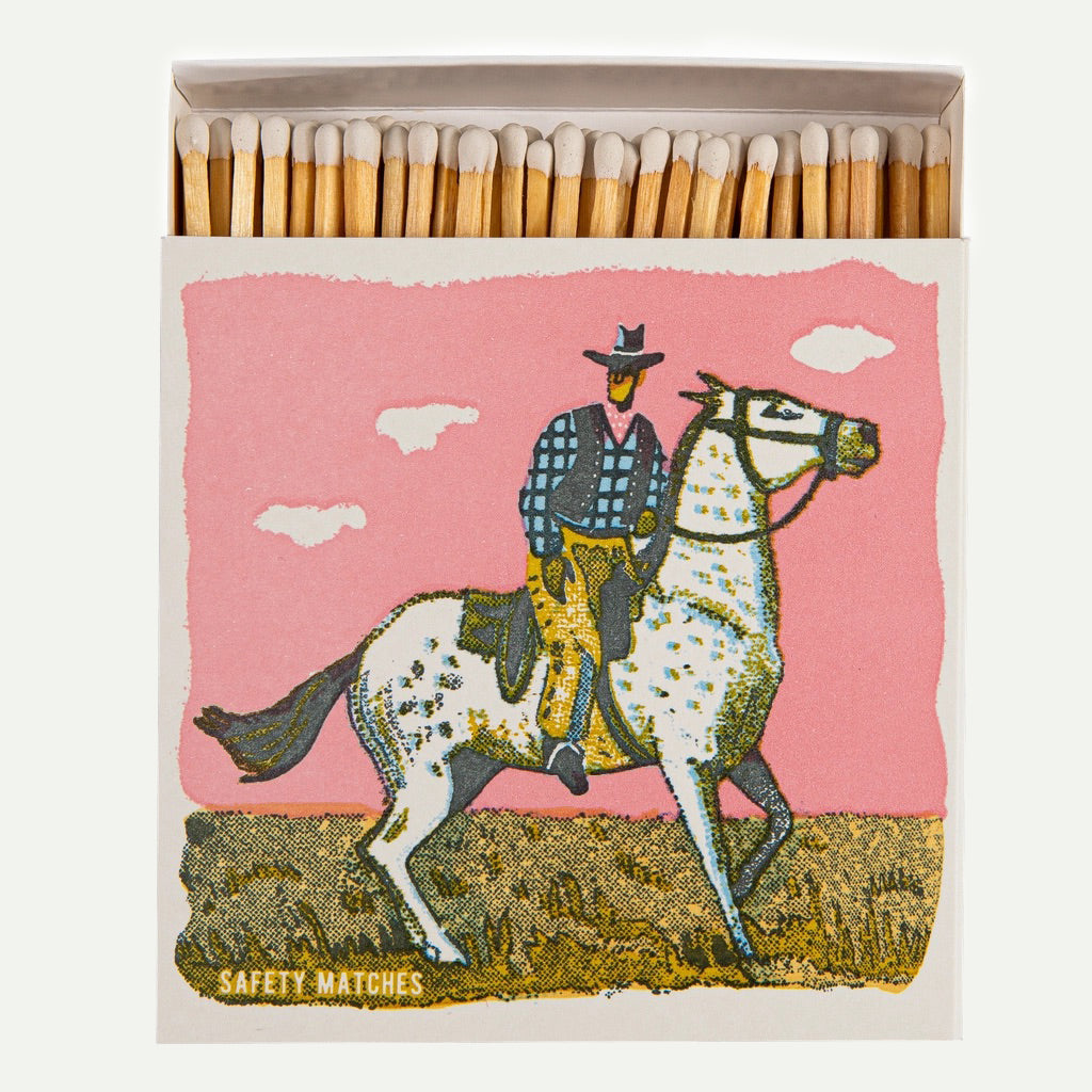 Pink Cowboy Safety Matches