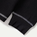 Black/White Waffle Contrast Thermal LS T-Shirt