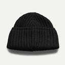 Black Cousteau Wool Beanie