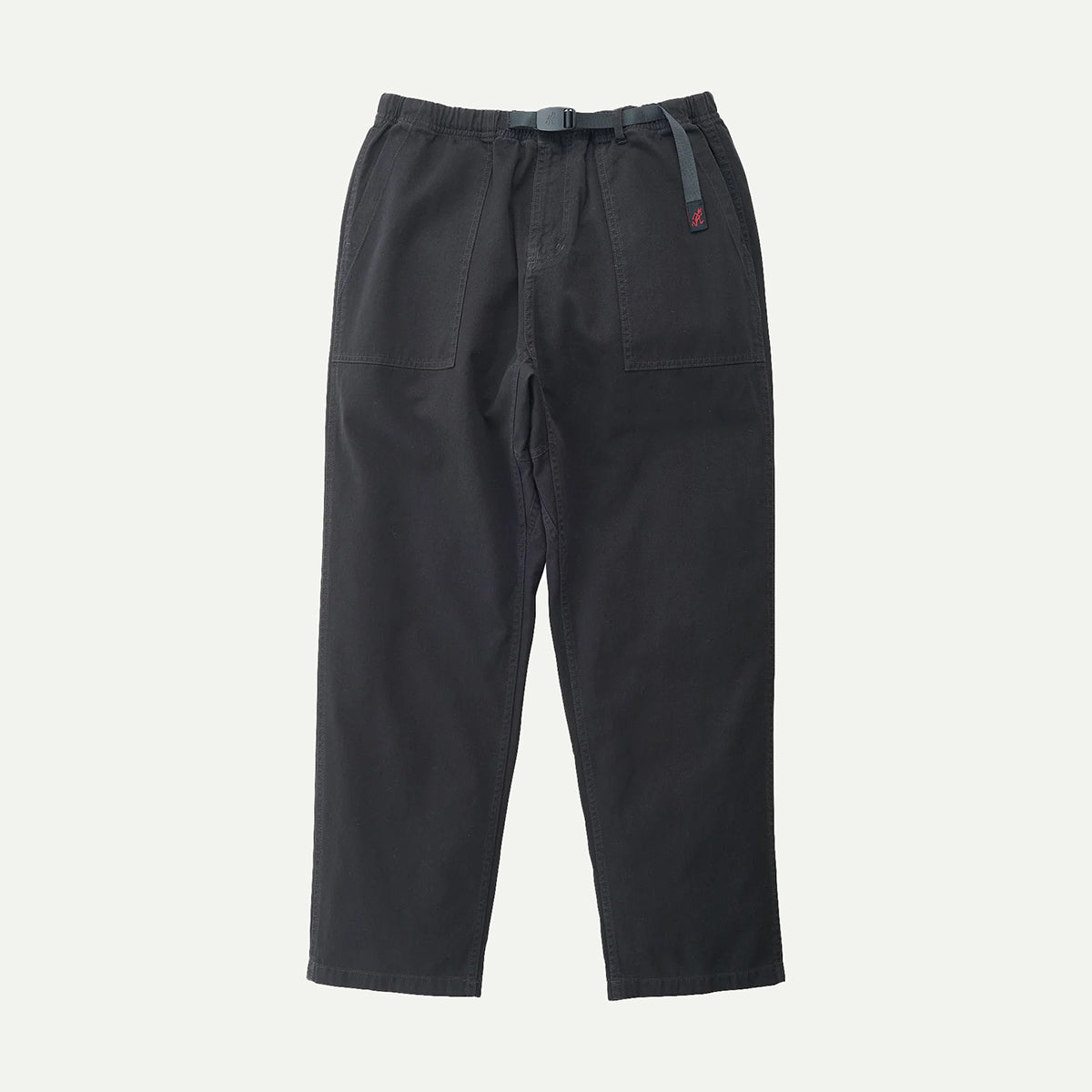 Black Loose Tapered Ridge Pant