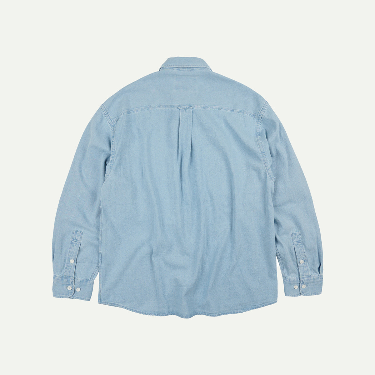 Light Blue Bleach Denim Utility Shirt