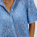 Blissful Blue Mannie Lace Blouse