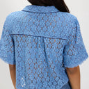 Blissful Blue Mannie Lace Blouse