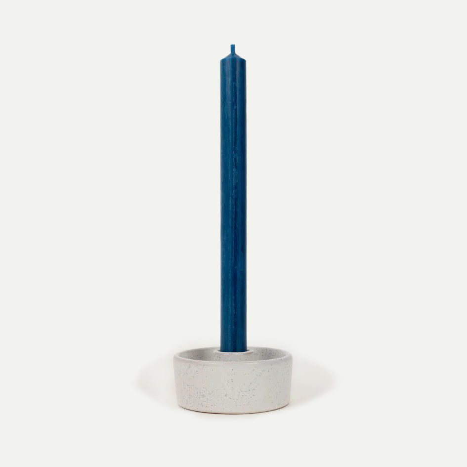 10" Bedruthan Blue Dinner Candles