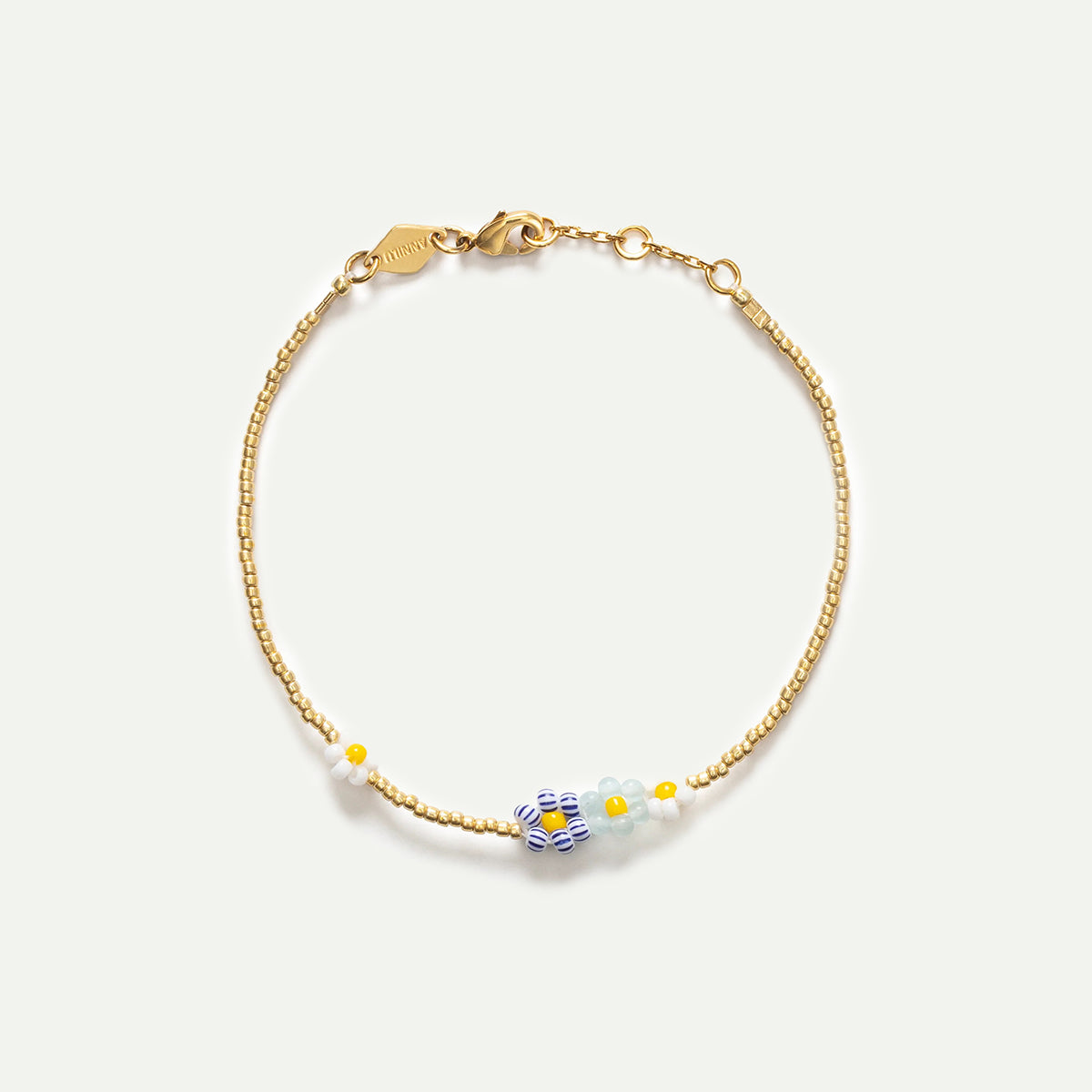Soft Blue Bluebell Bloom Bracelet