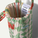 Yellow/Green Kitchen Print Nonna House Wine Bag