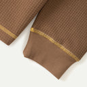 Brown/Yellow Waffle Contrast Thermal LS T-Shirt