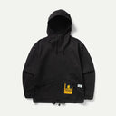 Black Herringbone Pigment Dye Smock