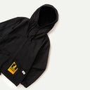 Black Herringbone Pigment Dye Smock