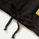 Black Herringbone Pigment Dye Smock