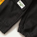 Black Herringbone Pigment Dye Smock