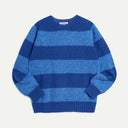 Blue Suedehead Stripe Knit