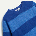 Blue Suedehead Stripe Knit