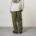 Burnt Olive Pigment Hemp Canvas Double Knee Pant