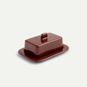 Burgandy Barro Butter Dish