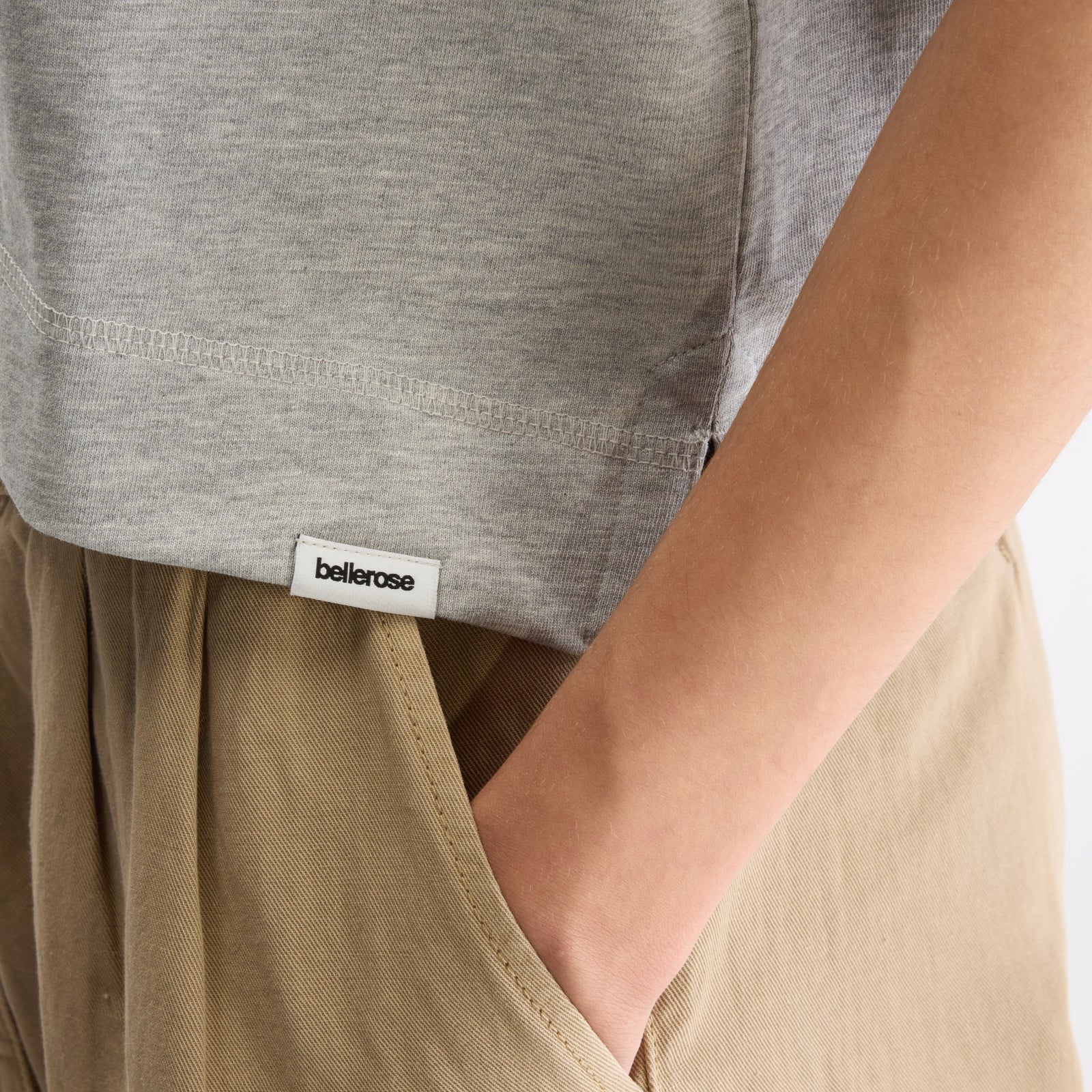 Heather Grey Cuare T-Shirt