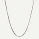 Silver Snake Chain Choker Necklace