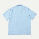 Pale Blue Linen Camp Shirt