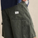 Olive Washed Canvas Short