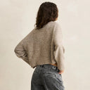 Natural Blanca Floral Crop Cardigan