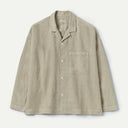 Cement Camp Collar Garment Dyed Linen Shirt