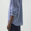 Blue Chambray Cotton/Linen Shirt