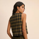 Green Shirley Crew Neck Tank