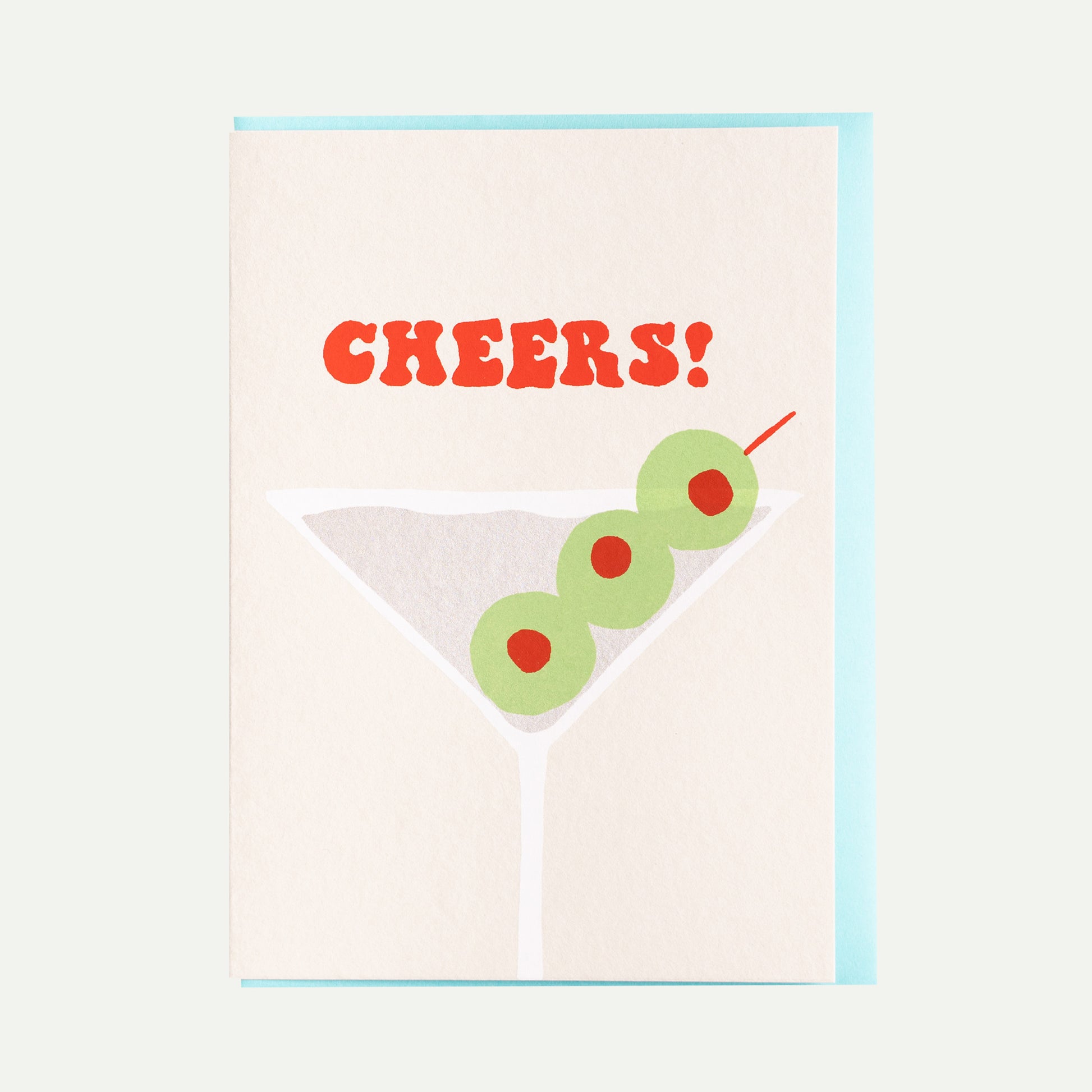 Alphabet Studios Cheers Martini Greeting Card
