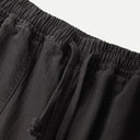 Black Herringbone Pigment Dye Chef Pants