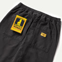 Black Herringbone Pigment Dye Chef Pants