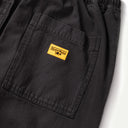 Black Herringbone Pigment Dye Chef Pants
