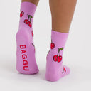 Cherries Crew Sock