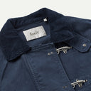 Navy Cinder Clasp Canvas Jacket