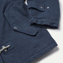 Navy Cinder Clasp Canvas Jacket