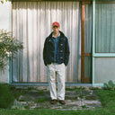 Navy Cinder Clasp Canvas Jacket