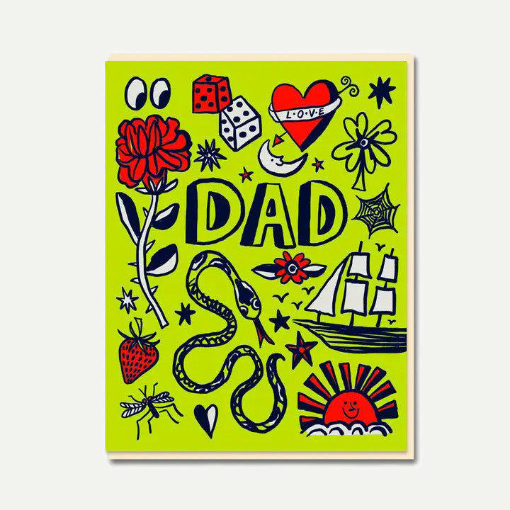 JS Dad Tattoo Card