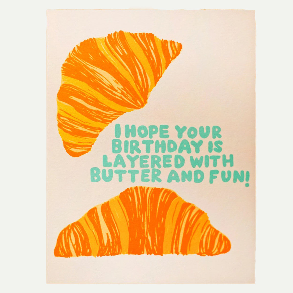 Birthday Croissant Greeting Card