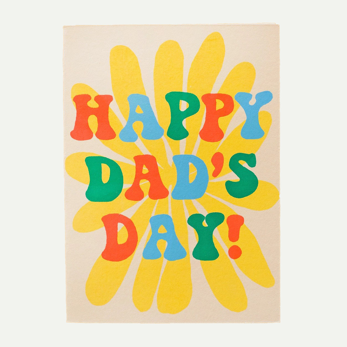 Dad's Day Flower Greeting Card