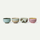 Dada 70's Ceramics  Noodle Bowls (set of 4)